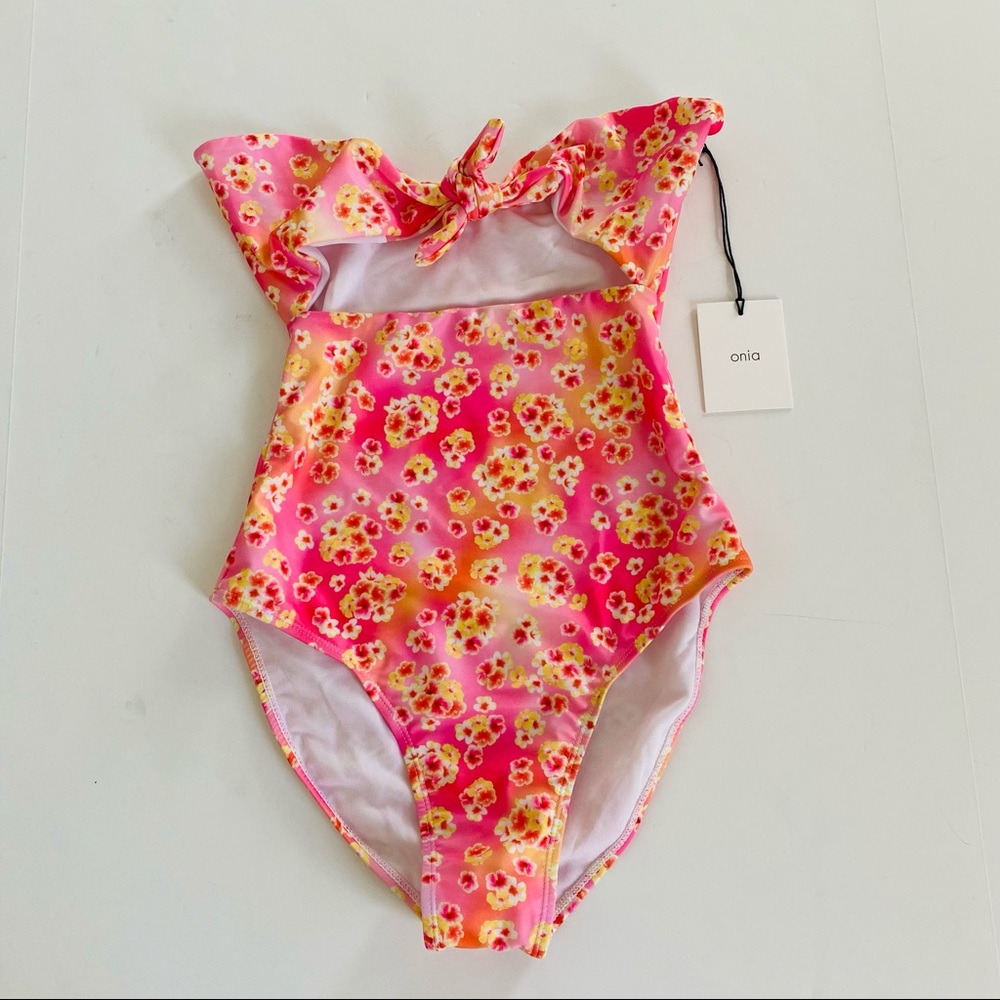 Onia Tie Front One Piece Marie Swimsuit